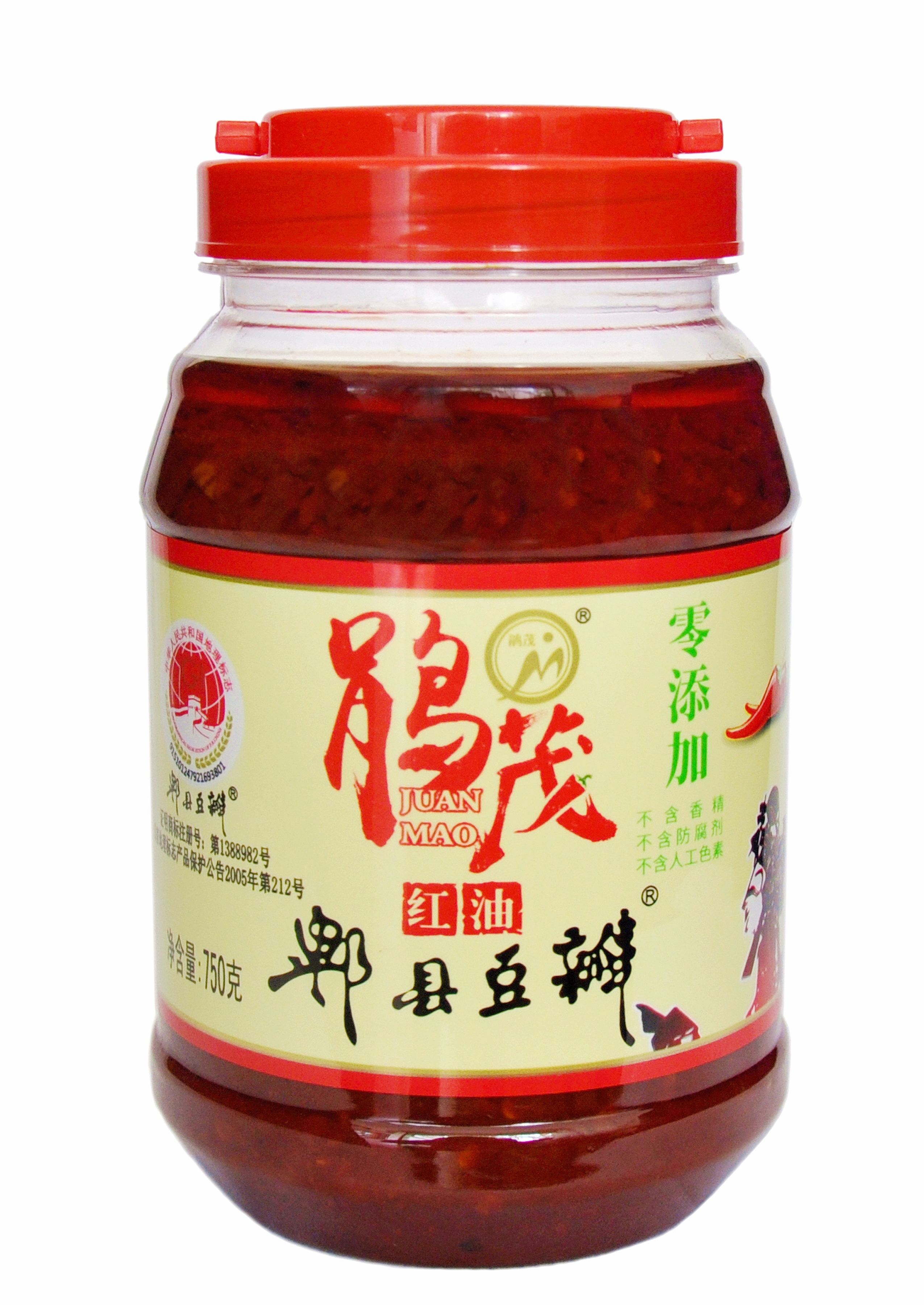 红油郫县豆瓣瓶装(750g)
